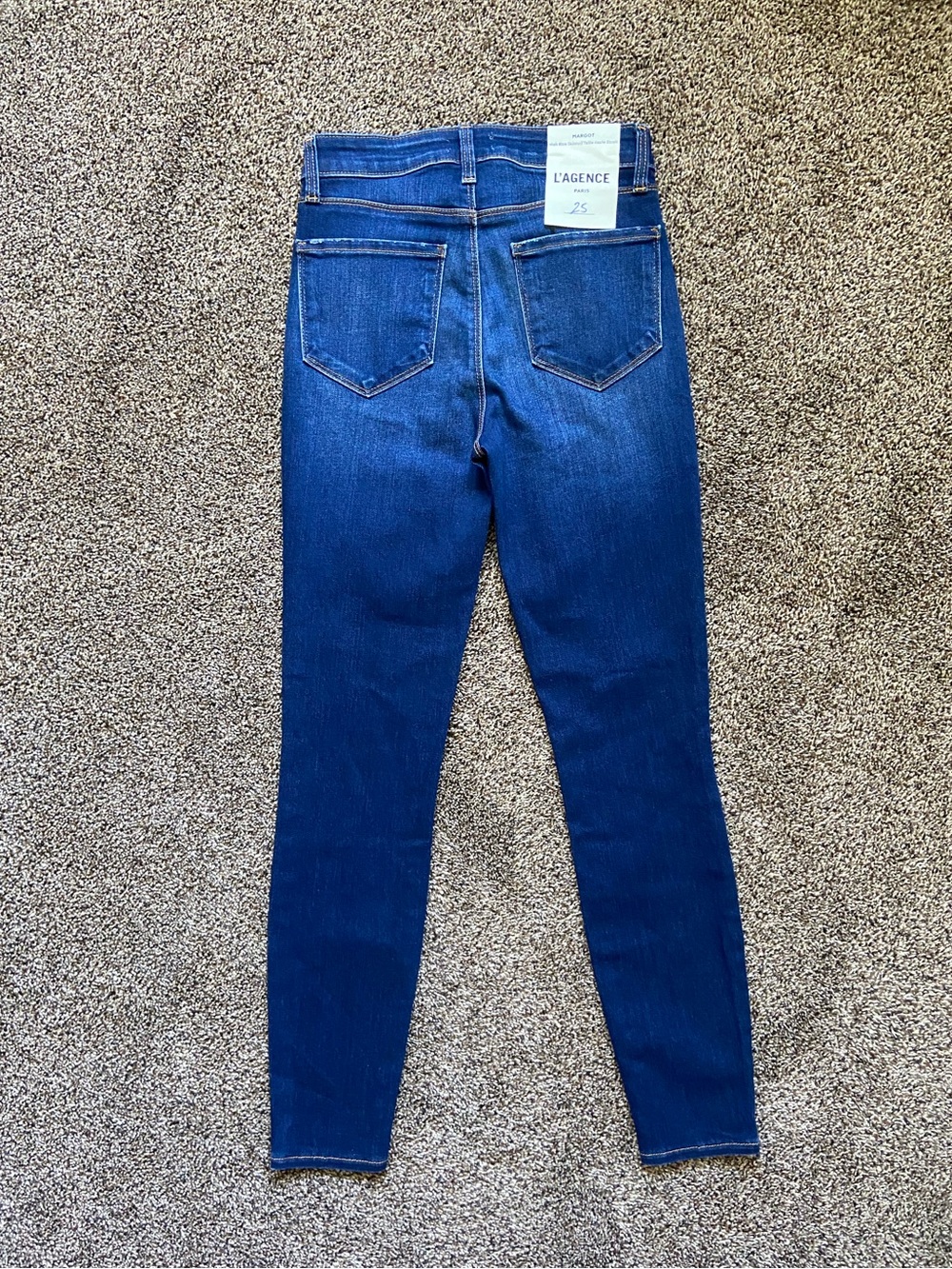 NWT L'Agence Margot Highrise Skinny Jean Baltic 25 - Picture 12 of 13